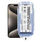 For iPhone 15 Pro WK WTP-115 Easy Install 6D Curved Ultra-Fine Edge HD Tempered Glass Film - 1
