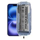 For iPhone 16 Plus / 15 Plus WK WTP-116 Easy Install 6D Curved Ultra-Fine Edge Privacy Tempered Glass Film - 1