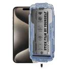 For iPhone 15 Pro Max WK WTP-116 Easy Install 6D Curved Ultra-Fine Edge Privacy Tempered Glass Film - 1