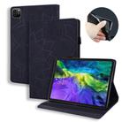 For iPad Air 11 2024 / Air 2022 / 2020 10.9 Calf Texture Embossed Horizontal Flip Leather Case with Holder & Card Slots & Photo Frame(Black) - 1