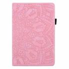 For iPad Air 11 2024 / Air 2022 / 2020 10.9 Calf Texture Embossed Horizontal Flip Leather Case with Holder & Card Slots & Photo Frame(Pink) - 2