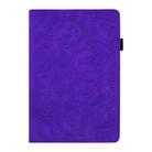 For iPad Air 2022 / 2020 10.9 Calf Texture Embossed Horizontal Flip Leather Case with Holder & Card Slots & Photo Frame(Purple) - 1