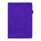For Samsung Galaxy Tab A7 10.4 (2020) Calf Texture Embossed Horizontal Flip Leather Case with Holder & Card Slots & Photo Frame(Purple) - 1