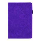 For Samsung Galaxy Tab S8+ / Tab S8 Plus /  Tab S7 FE / Tab S7+ Calf Texture Embossed Horizontal Flip Leather Case with Holder & Card Slots & Photo Frame(Purple) - 2