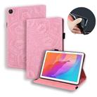 For Huawei Enjoy Tablet 2 Calf Texture Embossed Horizontal Flip Leather Case with Holder & Card Slots & Photo Frame(Pink) - 1