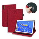 For Huawei MatePad 10.8 Calf Texture Embossed Horizontal Flip Leather Case with Holder & Card Slots & Photo Frame(Red) - 1