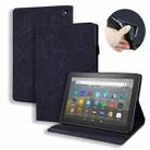 For Amazon Fire HD 8 (2020) Calf Texture Embossed Horizontal Flip Leather Case with Holder & Card Slots & Photo Frame(Black) - 1