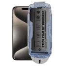 For iPhone 15 Pro WK WTP-118 Easy Install 6D Curved Ultra-Fine Edge Frosted Privacy Tempered Glass Film - 1