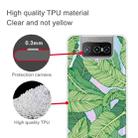 For Asus Zenfone 7 Pro ZS671KS Shockproof Painted Transparent TPU Protective Case(Banana Leaf) - 3