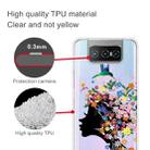 For Asus Zenfone 7 Pro ZS671KS Shockproof Painted Transparent TPU Protective Case(Flower Girl) - 2
