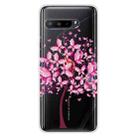 For Asus ROG Phone 3 ZS661KS Shockproof Painted Transparent TPU Protective Case(Butterfly Tree) - 1