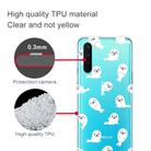 For OnePlus Nord Shockproof Painted Transparent TPU Protective Case(White Sea Lion) - 2