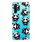 For OnePlus Nord Shockproof Painted Transparent TPU Protective Case(Hug Bear) - 1