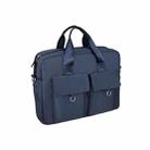 DJ09 Handheld Shoulder Briefcase Sleeve Carrying Storage Bag with Shoulder Strap for 13.3 inch Laptop(Navy Blue) - 2