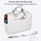 DJ09 Handheld Shoulder Briefcase Sleeve Carrying Storage Bag with Shoulder Strap for 13.3 inch Laptop(Navy Blue) - 4