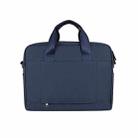 DJ09 Handheld Shoulder Briefcase Sleeve Carrying Storage Bag with Shoulder Strap for 13.3 inch Laptop(Navy Blue) - 6