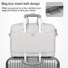 DJ09 Handheld Shoulder Briefcase Sleeve Carrying Storage Bag with Shoulder Strap for 14.1 inch Laptop(Silver Grey) - 5