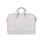 DJ09 Handheld Shoulder Briefcase Sleeve Carrying Storage Bag with Shoulder Strap for 14.1 inch Laptop(Silver Grey) - 6