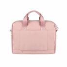 DJ09 Handheld Shoulder Briefcase Sleeve Carrying Storage Bag with Shoulder Strap for 15.4 inch Laptop(Pink) - 6
