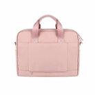 DJ09 Handheld Shoulder Briefcase Sleeve Carrying Storage Bag with Shoulder Strap for 15.6 inch Laptop(Pink) - 6