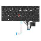 US Version Laptop Keyboard with Pointing for Lenovo Thinkpad X13 Gen 4 X13 Yoga Gen 4(Black) - 2