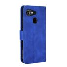 For Kyocera Gratina KYV48 Solid Color Skin Feel Magnetic Buckle Horizontal Flip Calf Texture PU Leather Case with Holder & Card Slots & Wallet(Blue) - 3