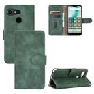 For Kyocera Gratina KYV48 Solid Color Skin Feel Magnetic Buckle Horizontal Flip Calf Texture PU Leather Case with Holder & Card Slots & Wallet(Green) - 1
