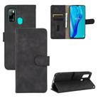 For Ulefone Note 9P Solid Color Skin Feel Magnetic Buckle Horizontal Flip Calf Texture PU Leather Case with Holder & Card Slots & Wallet(Black) - 1