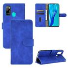 For Ulefone Note 9P Solid Color Skin Feel Magnetic Buckle Horizontal Flip Calf Texture PU Leather Case with Holder & Card Slots & Wallet(Blue) - 1