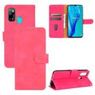 For Ulefone Note 9P Solid Color Skin Feel Magnetic Buckle Horizontal Flip Calf Texture PU Leather Case with Holder & Card Slots & Wallet(Rose Red) - 1