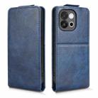 For OnePlus 13T Magnetic Vertical Flip Leather Phone Case with Buckle(Blue) - 2