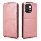 For OnePlus 13T Magnetic Vertical Flip Leather Phone Case with Buckle(Rose Gold) - 2