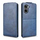 For OnePlus Ace 5 Racing Magnetic Vertical Flip Leather Phone Case with Buckle(Blue) - 2