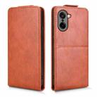 For OnePlus Ace 5 Racing Magnetic Vertical Flip Leather Phone Case with Buckle(Brown) - 2