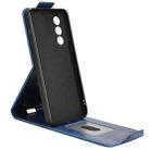 For OnePlus Ace 5 Ultra Magnetic Vertical Flip Leather Phone Case with Buckle(Blue) - 3