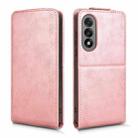 For OnePlus Ace 5 Ultra Magnetic Vertical Flip Leather Phone Case with Buckle(Rose Gold) - 2