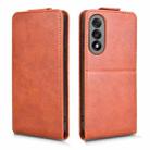 For OnePlus Ace 5 Ultra Magnetic Vertical Flip Leather Phone Case with Buckle(Brown) - 2