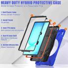 For Samsung Galaxy Tab S10 FE+ Silicone Hybrid PC Tablet Case with Holder & Shoulder Strap(Blue) - 4