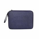 SM01 Multi-function Waterproof Double Layer Data Cable Earphone U Disk Digital Accessories Storage Bag, Size: L(Navy Blue) - 2