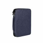 SM01 Multi-function Waterproof Double Layer Data Cable Earphone U Disk Digital Accessories Storage Bag, Size: L(Navy Blue) - 3