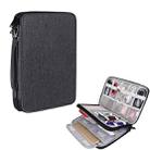 SM01 Multi-function Waterproof Double Layer Data Cable Earphone U Disk Digital Accessories Storage Bag, Size: S(Black) - 1