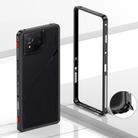 For Asus ROG Phone 9 / 9 Pro Metal Frame Heat Dissipation Phone Case(Black) - 1