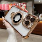 For iPhone 12 Pro Max Space Shield MagSafe Holder Shockproof Phone Case(Desert Gold) - 2