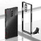 For ZTE nubia RedMagic 8 Pro Metal Frame Heat Dissipation Phone Case with Camera Guard Ring(Black) - 1