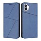 For Nothing Phone 1 Strong Magnetic Frosted Flip Leather Phone Case(Royal Blue) - 1