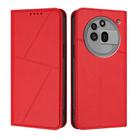 For Nothing Phone 3a Pro Strong Magnetic Frosted Flip Leather Phone Case(Red) - 1