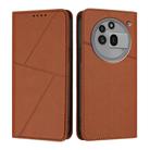 For Nothing Phone 3a Pro Strong Magnetic Frosted Flip Leather Phone Case(Coffee Color) - 1
