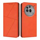 For Nothing Phone 3a Pro Strong Magnetic Frosted Flip Leather Phone Case(Orange) - 1