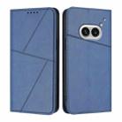 For Nothing Phone 2a Strong Magnetic Frosted Flip Leather Phone Case(Royal Blue) - 1