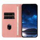 For iPhone 15 Plus Strong Magnetic Frosted Flip Leather Phone Case(Pink) - 3